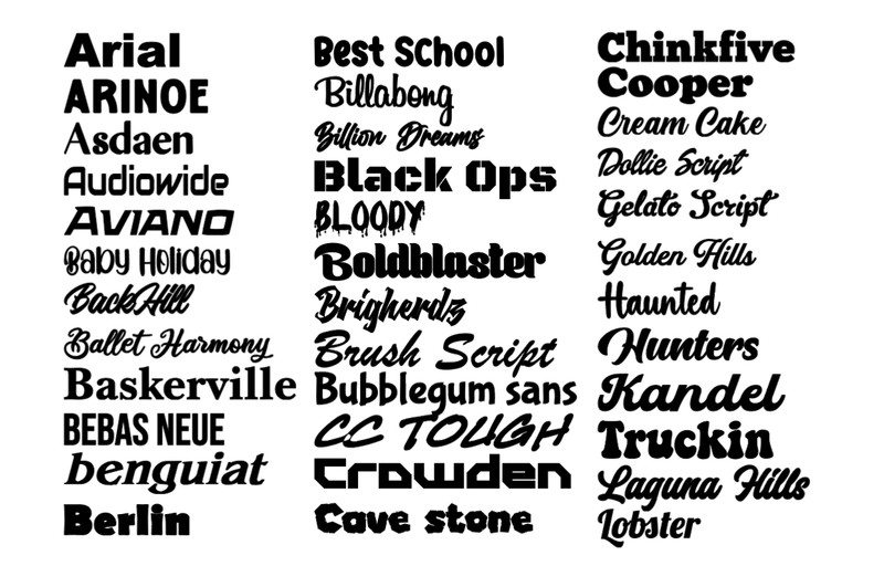 Custom Personalized Vinyl Lettering Name Decal Sticker Car Window Tumbler Flask gallery