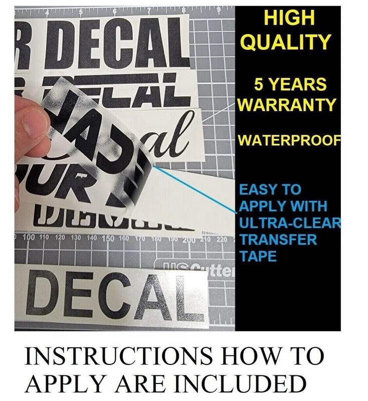 Custom Text Vinyl Lettering Sticker Decal Personalized Any Text - Any Name - [xx gallery