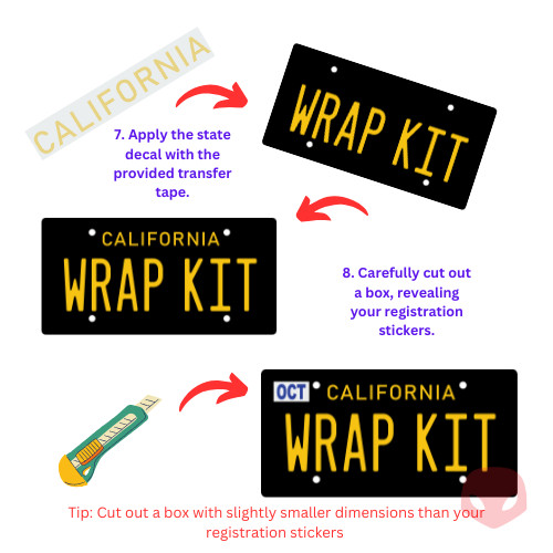 White Gloss California Plate Wrap DIY Kit gallery