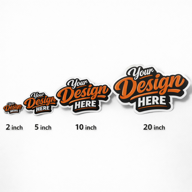 Custom Logo Stickers Vinyl Die Cut Decals Waterproof UV Resistant 2"-20" gallery