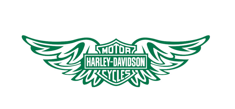 Harley wings Decal Vinyl Sticker | Car Window / Laptop | Multiple Sizes