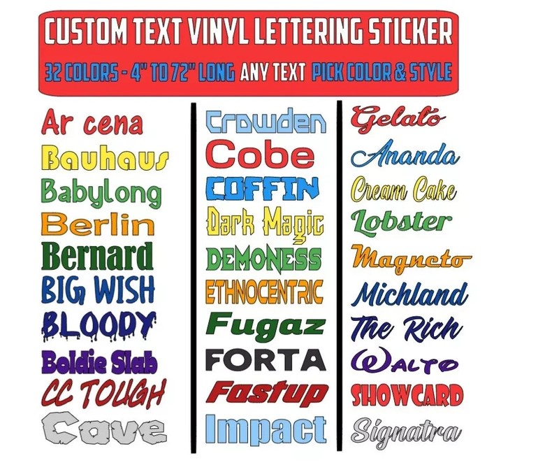 Custom Personalized Vinyl Lettering Name Decal Sticker Car Window Tumbler Flask gallery