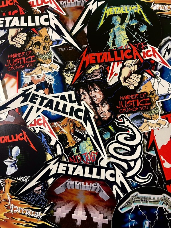 Metallica Sticker Pack – Heavy Metal Stickers , Thrash Metal Stickers