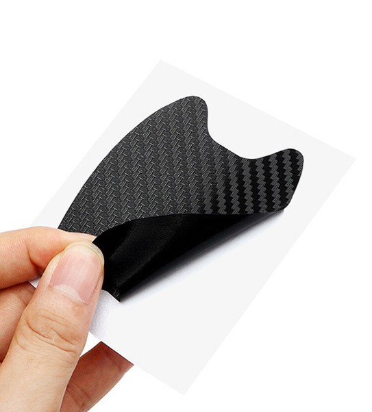 4X Carbon Fiber Door Handle Car Stickers Decal Protector Film Anti Scratch gallery