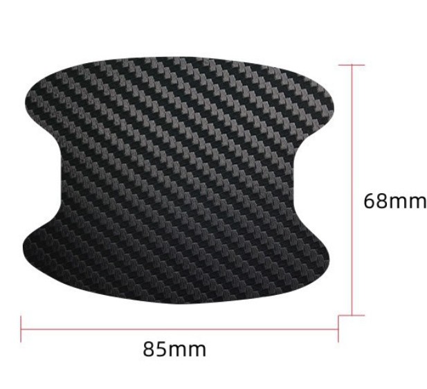 4X Carbon Fiber Door Handle Car Stickers Decal Protector Film Anti Scratch gallery
