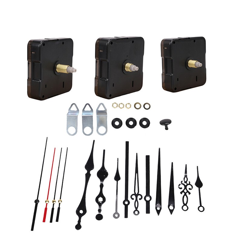 3 Set DIY Wall Quartz Clock Movement Mechanism Replacement Repair Tool Parts Kit gallery