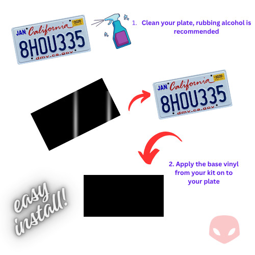 White Gloss California Plate Wrap DIY Kit gallery