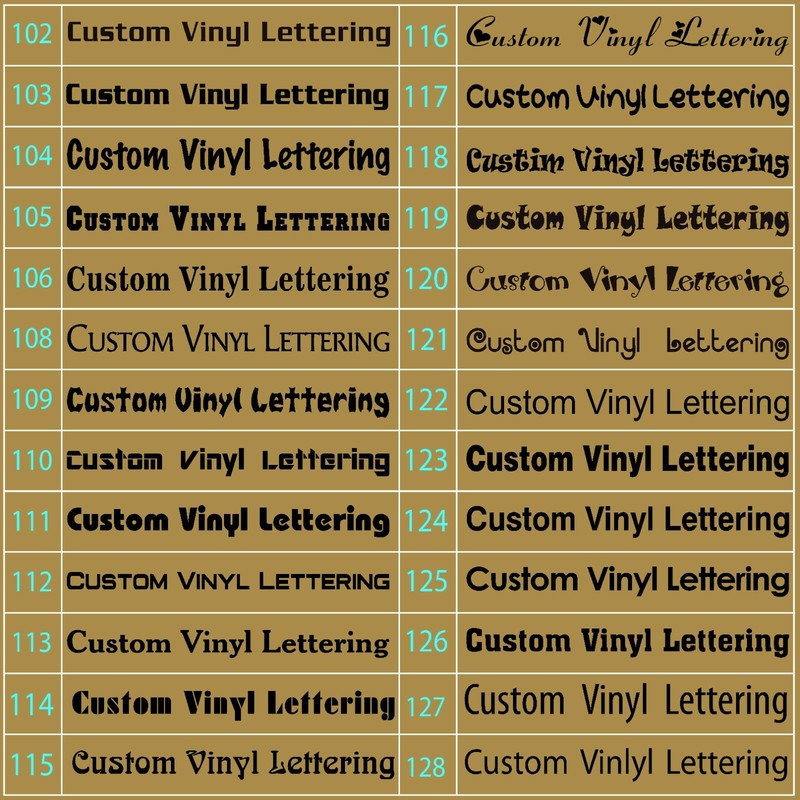 Custom Decal Vinyl Lettering Personalized Business Sign Text Name Vehicle Car gallery