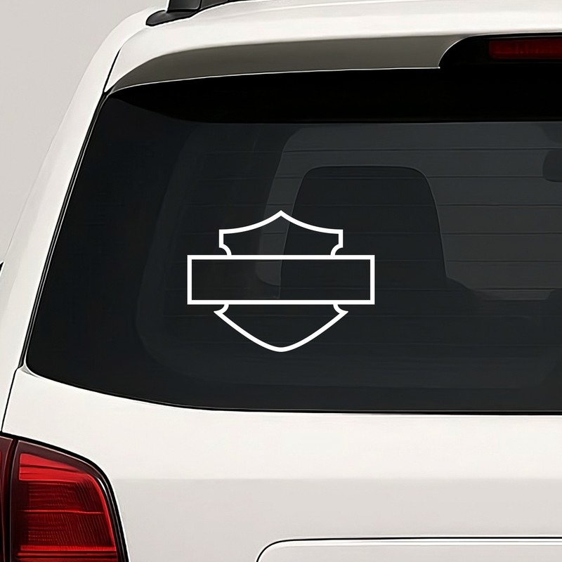 Harley Badge Vinyl Die Cut Decal Sticker - Shield Motorcycle Biker Chopper gallery