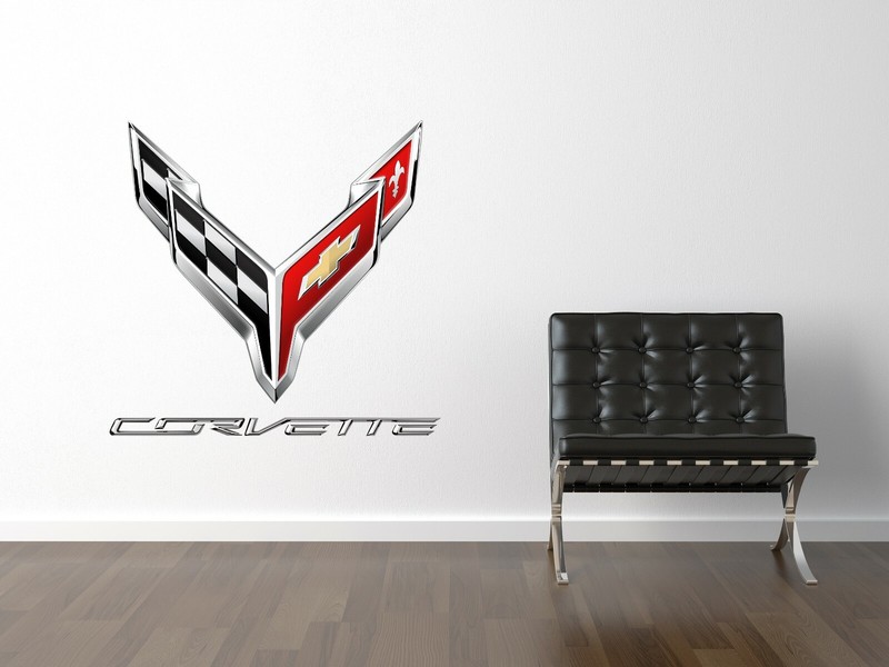 Chevrolet Chevy C8 Logo Wall Decal Sport Car Luxury Racing Vinyl Decor Sticker gallery