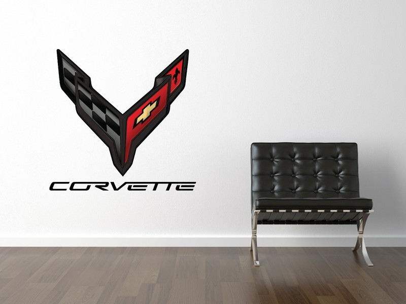 Chevrolet Chevy C8 Logo Wall Decal Sport Car Luxury Racing Vinyl Decor Sticker gallery