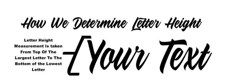Custom Text Vinyl Lettering Transfer Sticker Decals Any Text-Numbers-Any Font v6 gallery