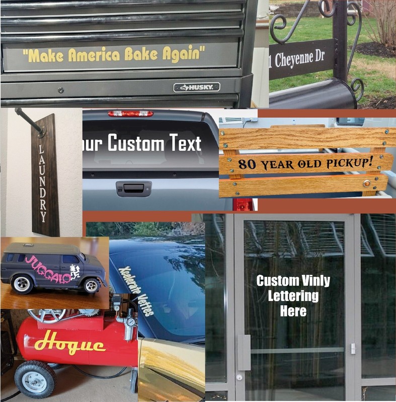 Custom Decal Vinyl Lettering Personalized Business Sign Text Name Vehicle Car gallery