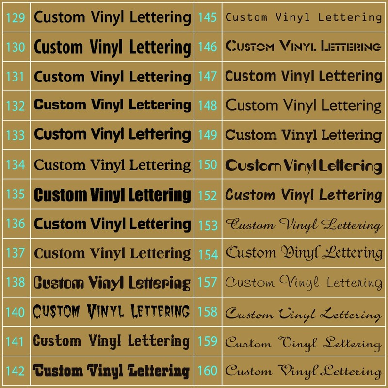 Custom Decal Vinyl Lettering Personalized Business Sign Text Name Vehicle Car gallery