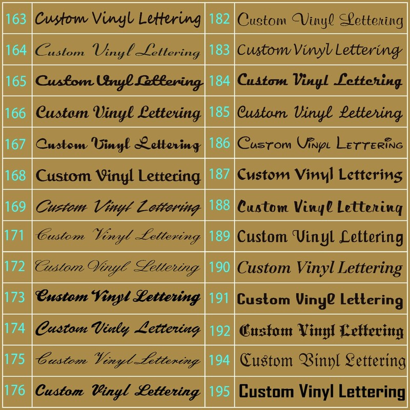 Custom Decal Vinyl Lettering Personalized Business Sign Text Name Vehicle Car gallery