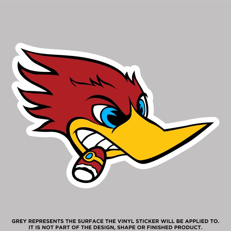 Angry Woody the Woodpecker, High Quality Vinyl Stickers gallery