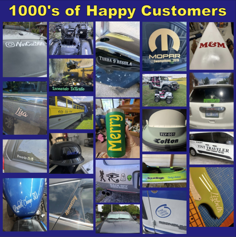Custom Personalized Vinyl Lettering Name Decal Sticker Car Window Tumbler Flask gallery