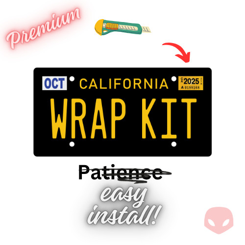 White Gloss California Plate Wrap DIY Kit gallery