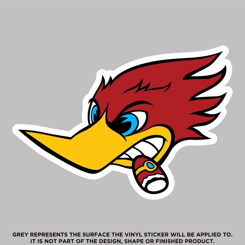 Angry Woody the Woodpecker, High Quality Vinyl Stickers gallery