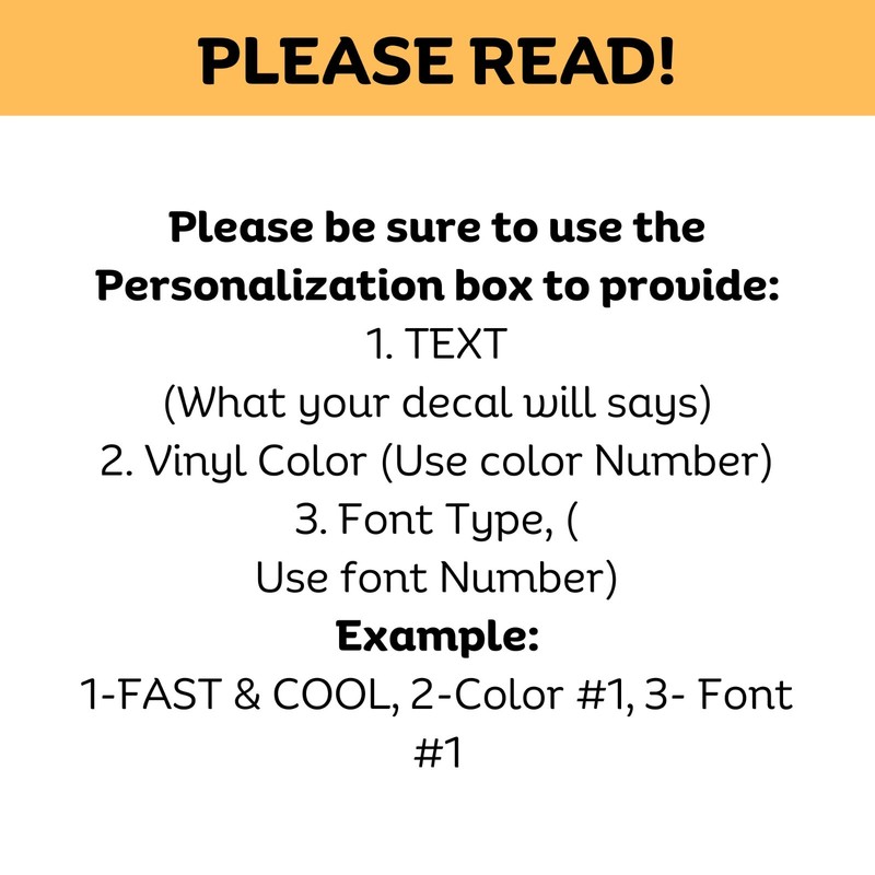 Custom Text Vinyl Lettering Sticker Decal Personalized Any Text - Any Name - [xx gallery