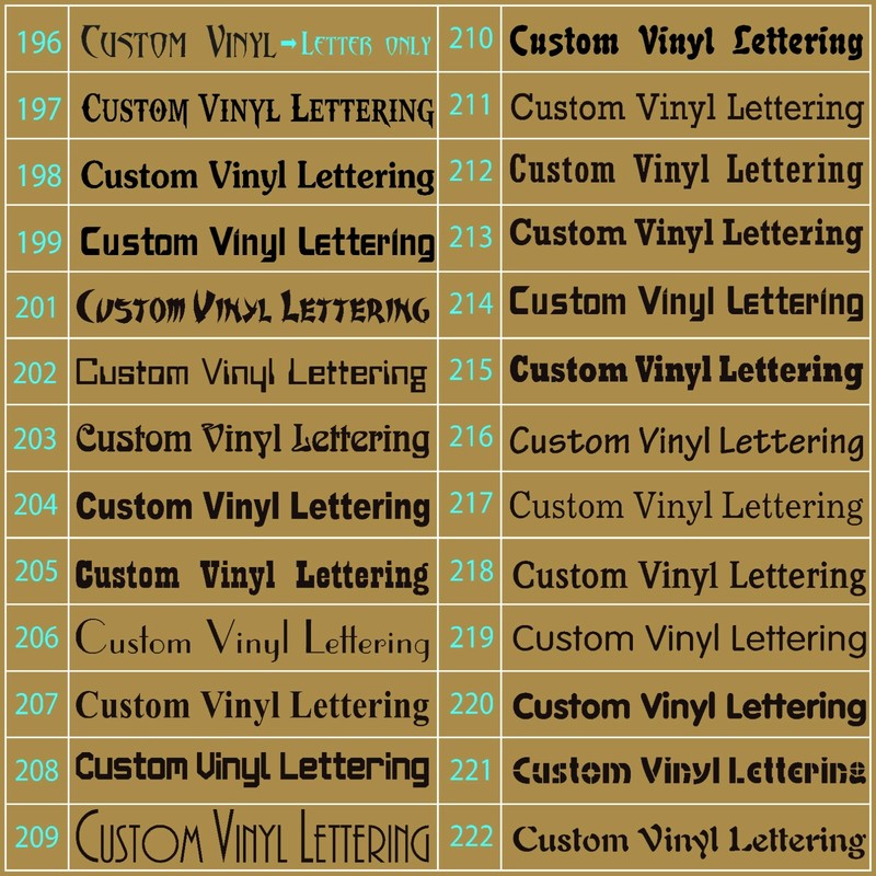 Custom Decal Vinyl Lettering Personalized Business Sign Text Name Vehicle Car gallery