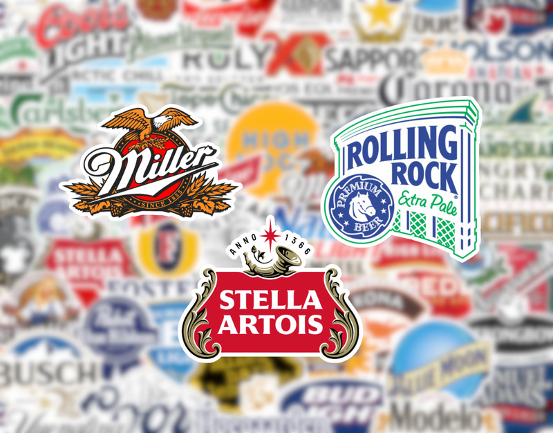25/50 Beer Logo Sticker Pack - Matte Vinyl - Cider Seltzer Brewery Craft Alcohol gallery